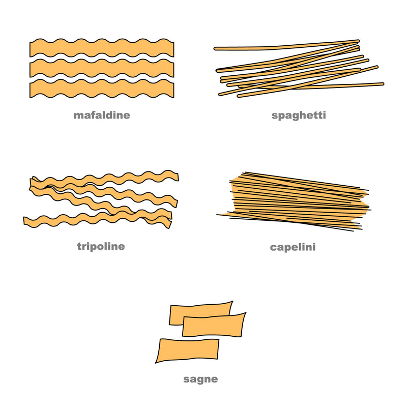 Italian pasta icons set